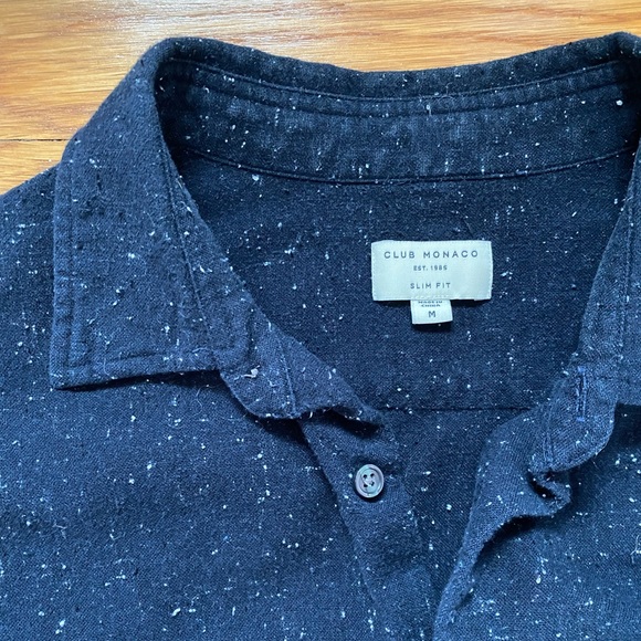 Club Monaco Textured Slim Dress Shirt - Picture 2 of 3